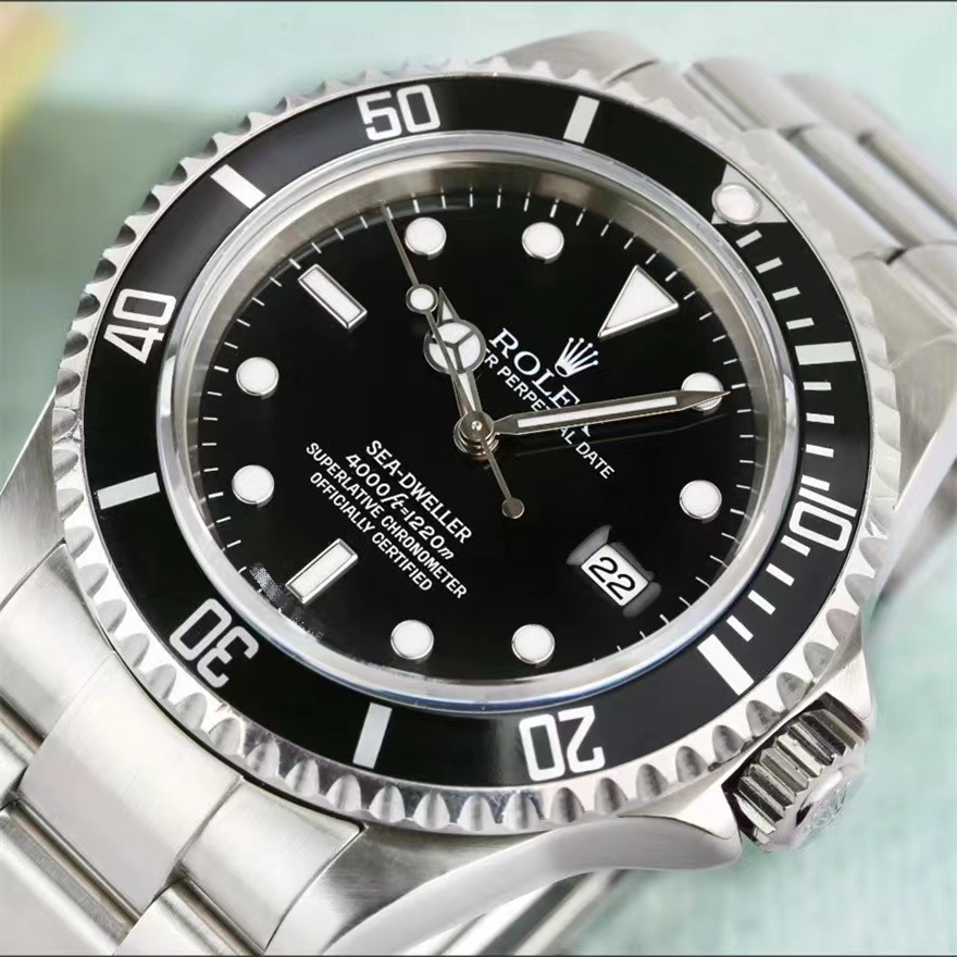 一口价[9.5新]劳力士手表鬼王海使型精钢自动机械男表16600正品