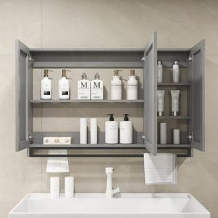 实木浴室智能镜柜单独挂YPG墙手式 卫镜生间梳妆架镜洗间子置物储