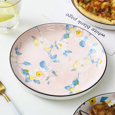 Ceramic 8.5-inch thick disk, pizza and western dishes