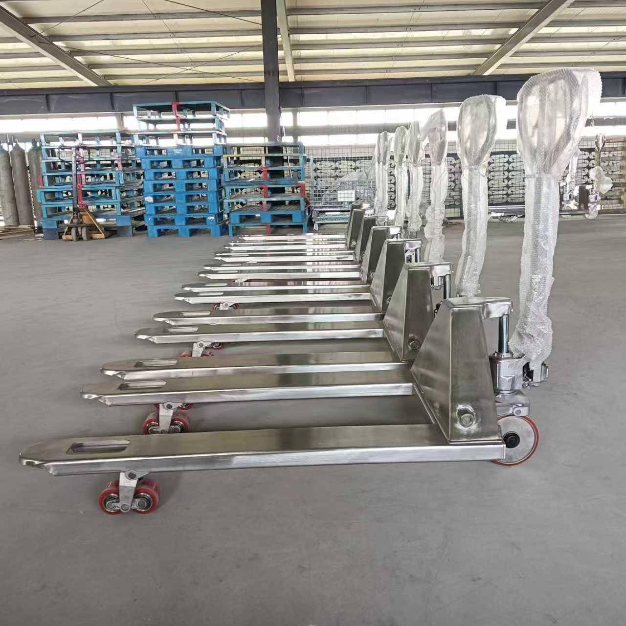 优隶手动液压搬运车2吨550型685型电动地牛叉车搬运车手拉托盘车