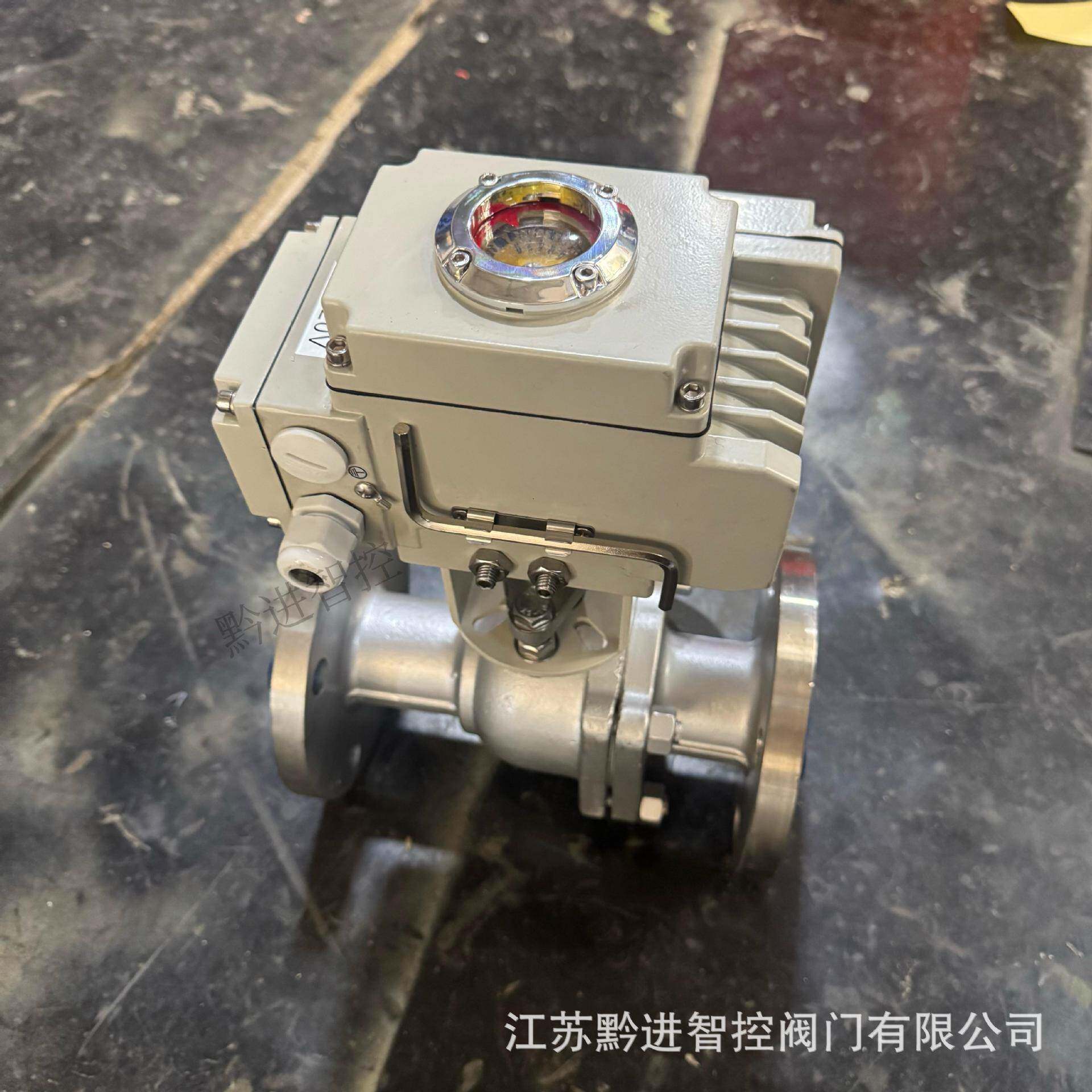 T型电动三通球阀Q947F-16C/PDN80阀体04不锈钢可接太阳能供电