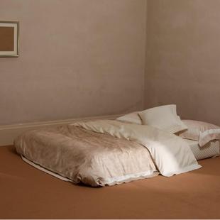 1.8m 现代简约长绒棉亲肤柔软四件套纯棉床盖床单式 天雪工艺1.5m