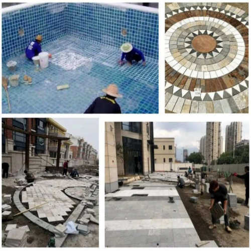 厂家供应益胶泥景观园林石材铺贴防水粘结一体高分子益胶泥
