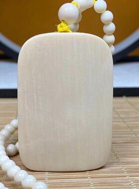 2026天然猛犸象牙冰料牙雕大师手工雕刻精美观音男女吊坠挂牌收藏
