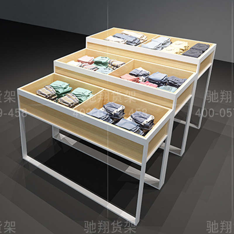 钢精品台包包高低木结构服装架子促销鞋子服装店展示展示台女货架