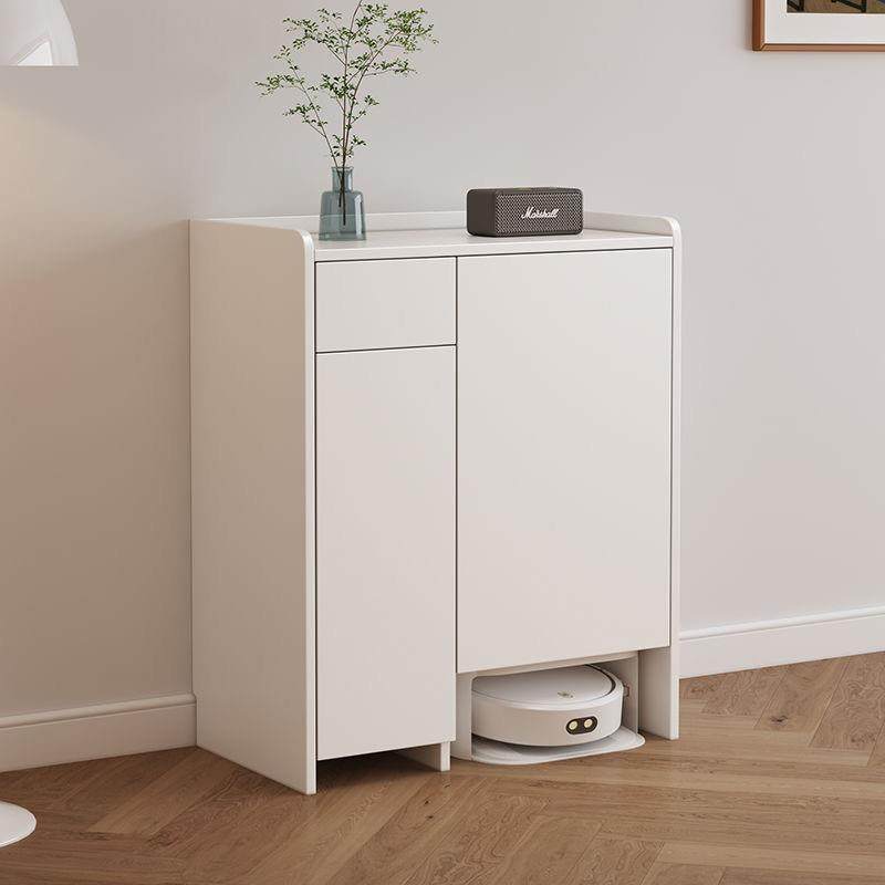 实木扫地机器人收纳柜加厚多功能储物柜家用客厅置物柜简易阳台柜