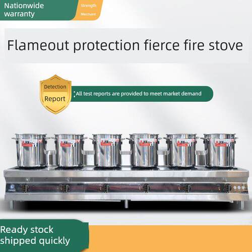 粥炉，商用焖炉，有熄火保护装置，陶罐炉，数字点火，多眼不锈钢