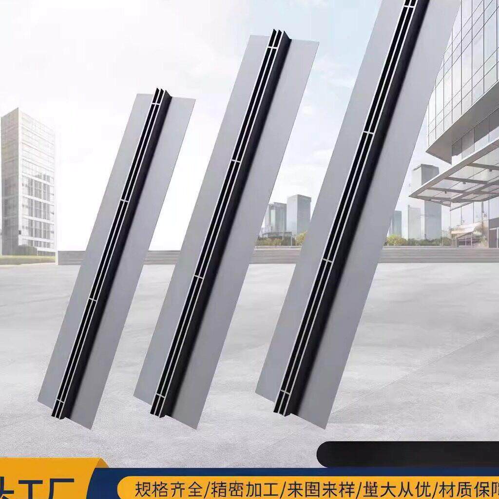 304隐形线性排水盖板不锈钢排水沟缝隙式排水槽成品树脂水沟U型槽