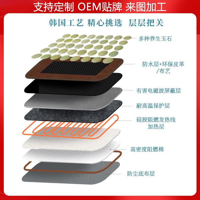 红砭石加热床垫 泗水红砭石 双温双控 远红外线 汗蒸床垫