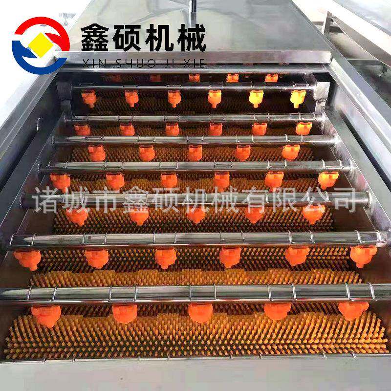 海蛎子生蚝去泥毛刷清洗机脐橙平行毛辊清洗机牡蛎清洗设备