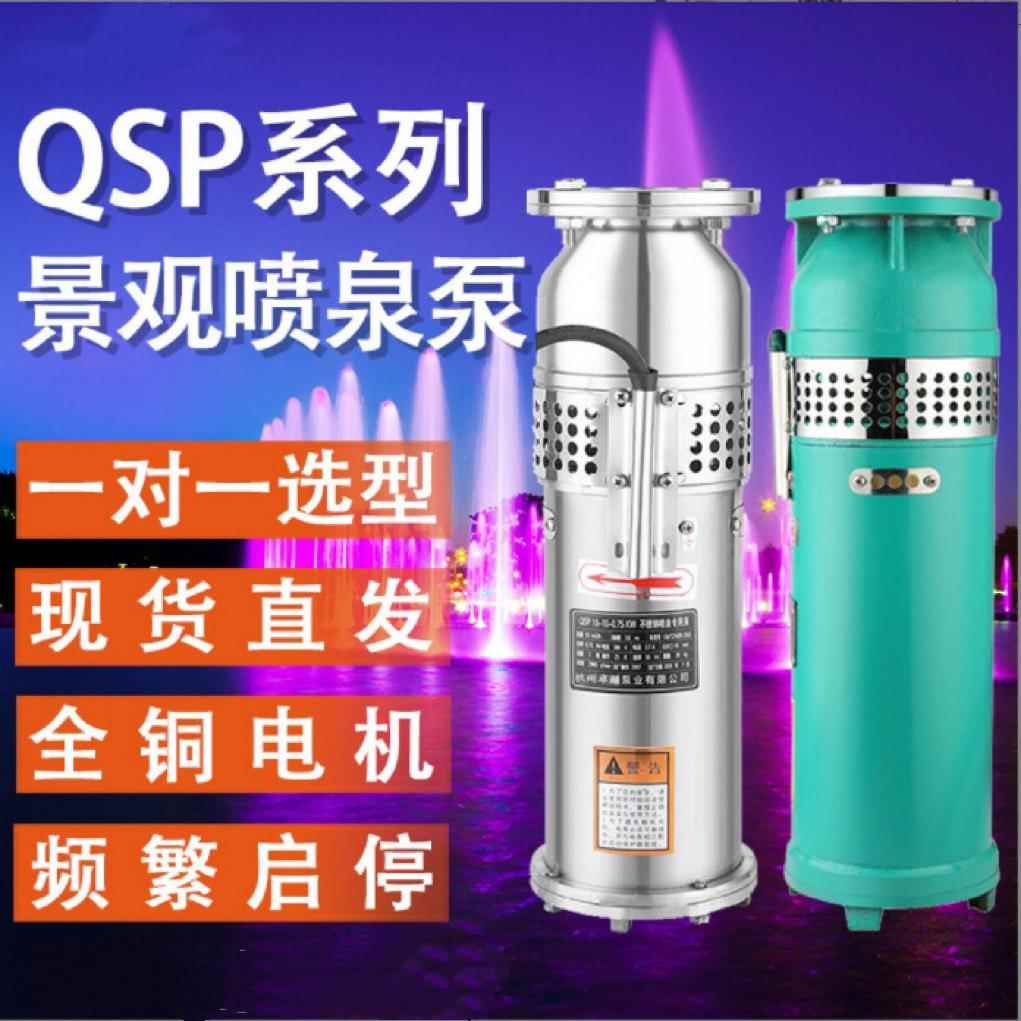 QSP80-12-4喷泉专用潜水泵QS降水泵农用灌溉泵铸铁不锈钢