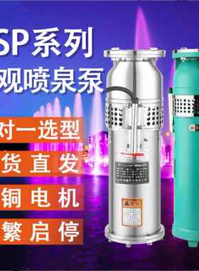 QSP80-12-4喷泉专用潜水泵QS降水泵农用灌溉泵铸铁不锈钢