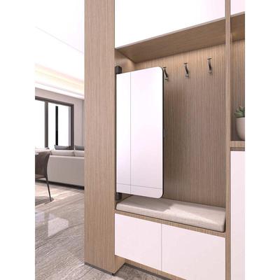衣柜镜子内装推拉镜衣橱平开门穿衣镜内置旋转隐藏折叠伸缩图自然