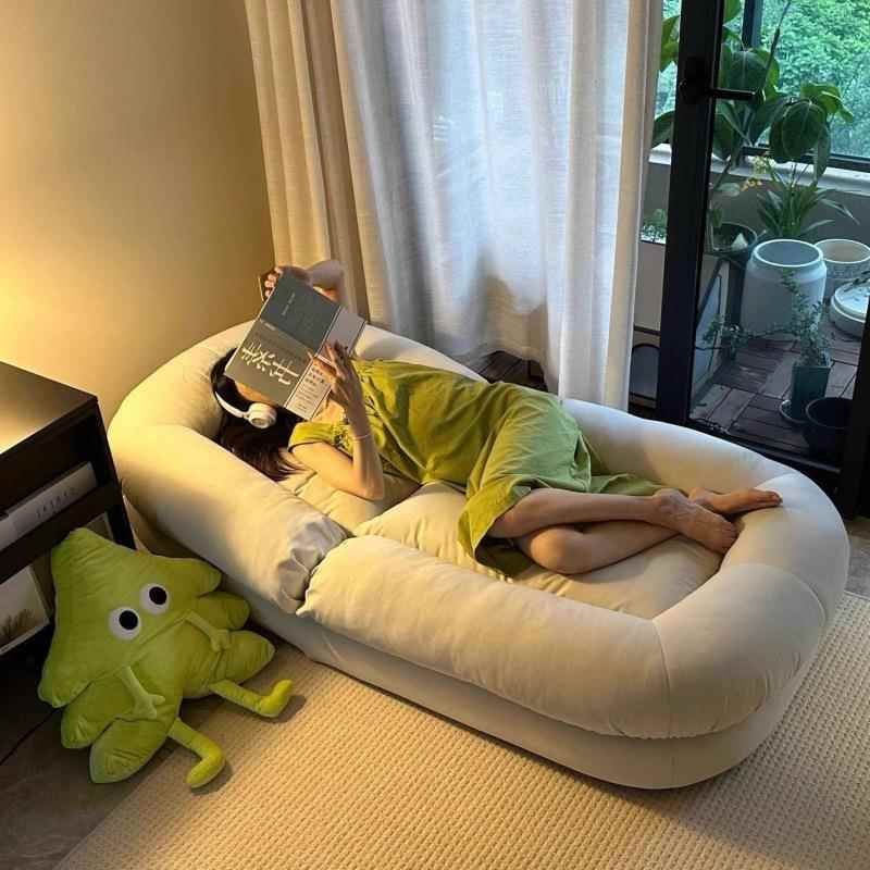 发人类狗窝懒沙可躺可GFH睡双人叠榻榻米折阳台卧室单人沙人发床