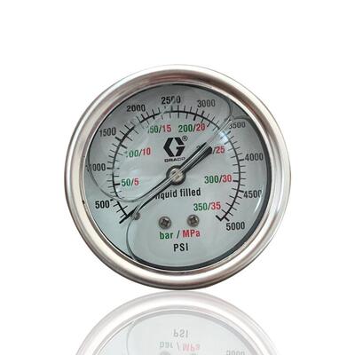 供GRACO压力表不锈钢耐震表充油全钢YBN60 1/4NPT 35MPA工厂直批