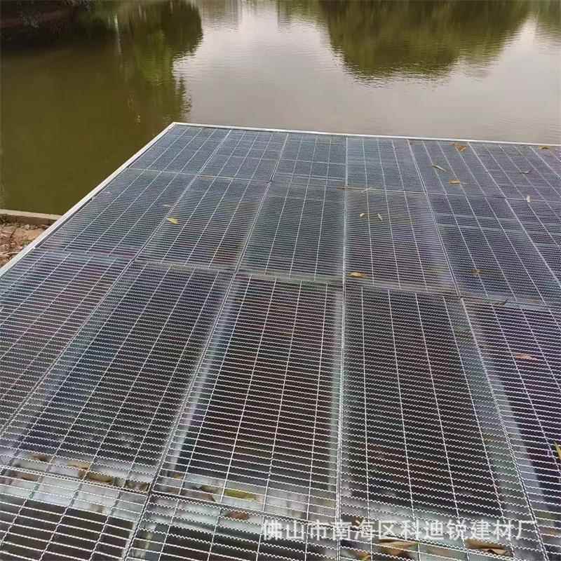水沟盖板集水坑雨水篦子楼梯踏步格栅板 压焊钢格板造船平台