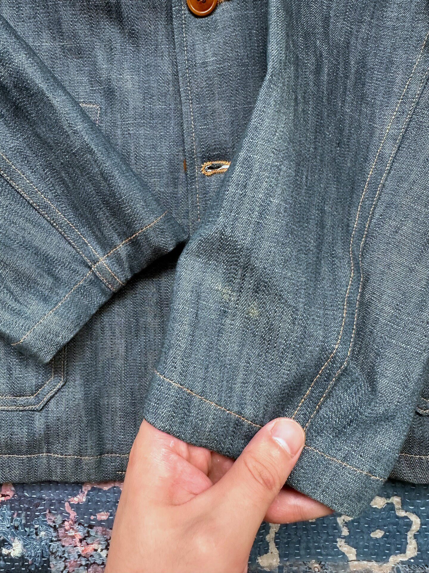 Mister Freedom Blue Denim Jacket — label