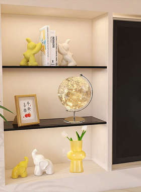 高级感酒柜摆件高档电视柜奶油风家居客厅玄关书柜可爱治愈装饰品