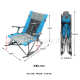 躺椅庭院椅摇便携式 懒人野餐摇椅休闲露营户外沙滩椅折叠午休