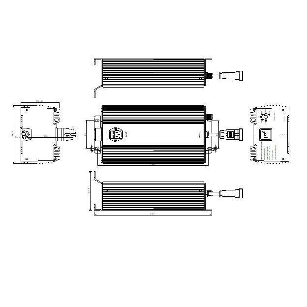 电子镇流器TPS-1000W 输入电压:100Vac~264Vac