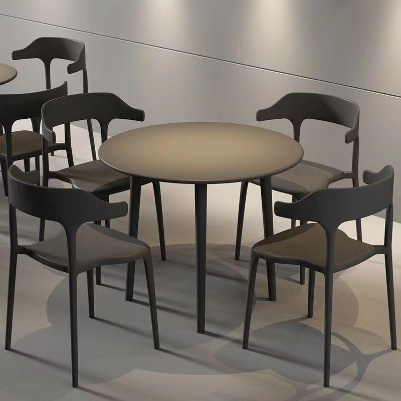 户外桌椅外摆庭院塑料露天奶茶店室外阳台休闲三件套现代简约桌椅