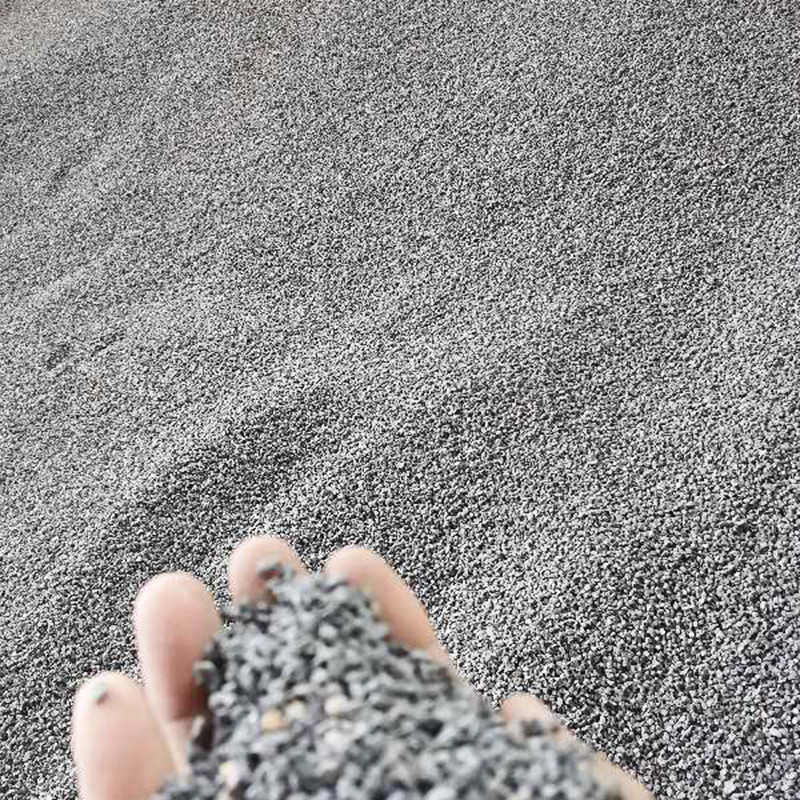 供应灰色金刚砂 喷砂除锈亮黑砂40-80目灰色金刚砂 金刚砂地坪料