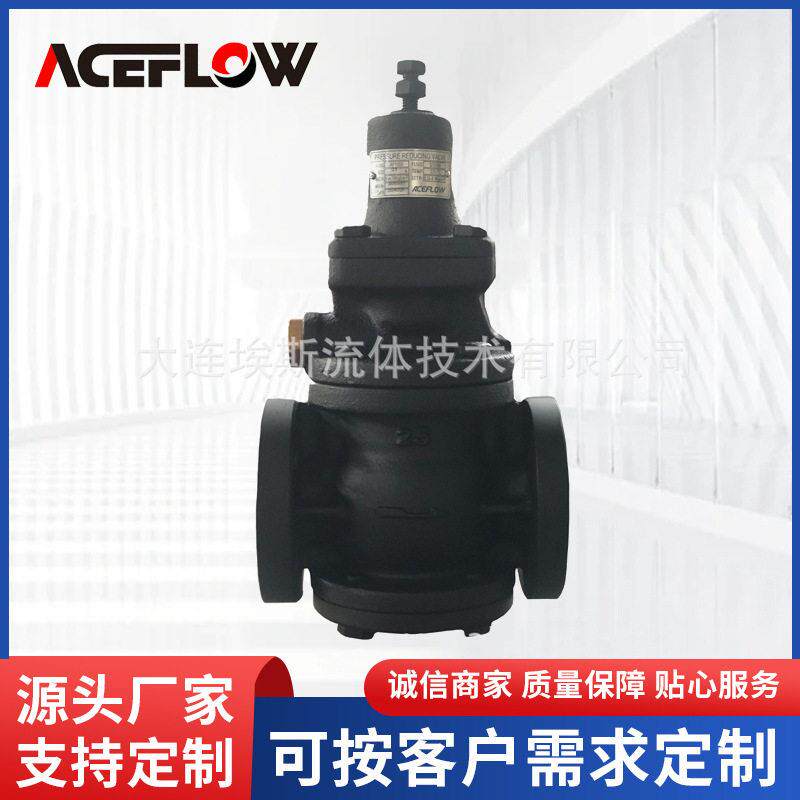 蒸汽温压阀稳压调压阀GP-1000铸钢不锈钢法兰活塞式压阀