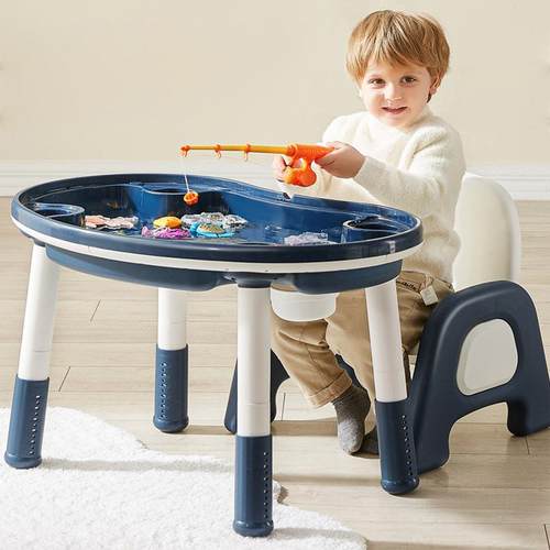 多功能儿书桌童学早习桌教辅导写字INY桌椅套装幼儿玩家积木用玩