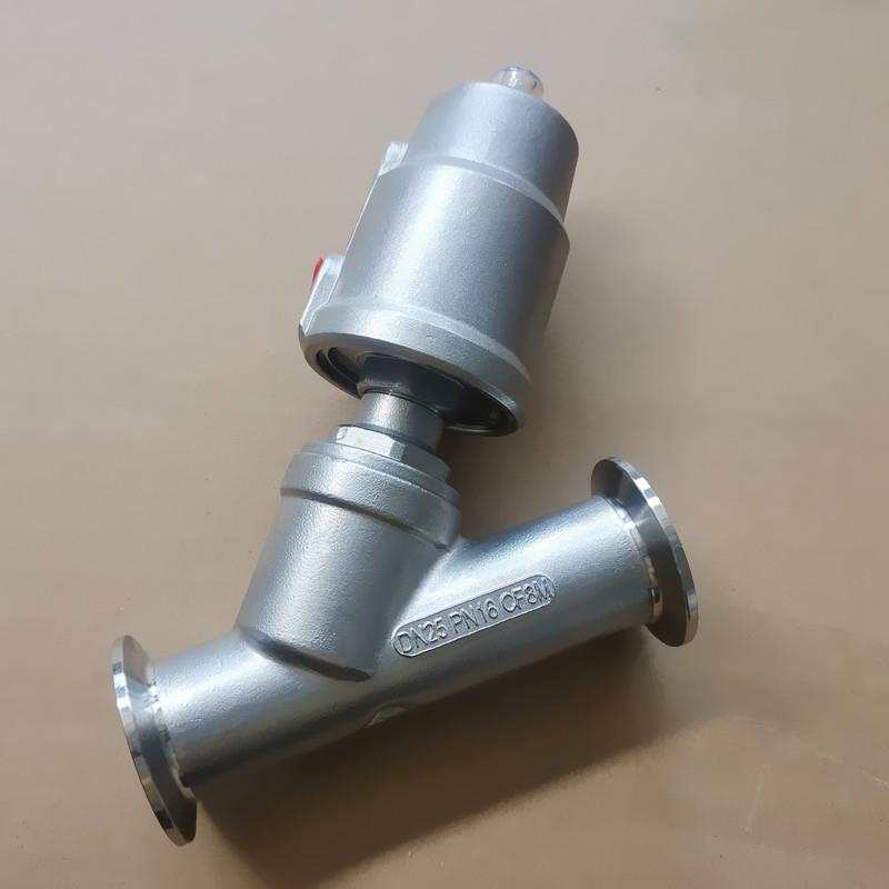 直供全不锈钢04快装式角座阀不滴漏食品卫生级卡箍角阀单向