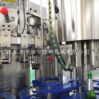 啤酒三合一灌装机玻璃瓶含气饮料等压灌装机灌装机制造厂家直销