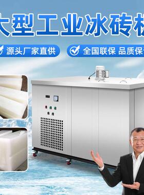 商用日产5吨冰砖机工业盐水制冰机工地车间降温蔬果保鲜大冰块机