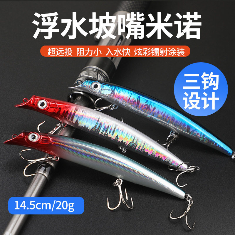 浮水米诺路亚饵 14.5cm/20g水面系远抛投仿真硬饵翘嘴海钓淡水