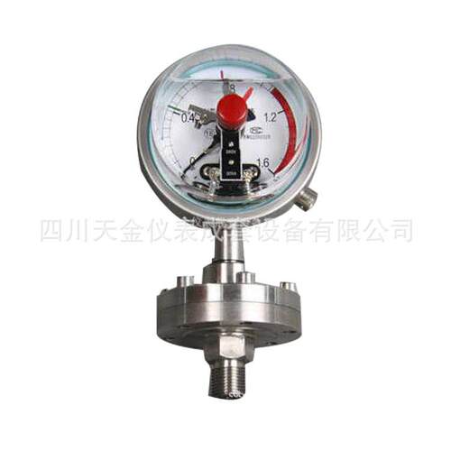 优质耐震电接点隔膜压力表YNXC100ML全不锈钢法兰螺纹表 0-1.6MPA