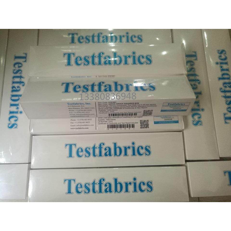 进口AATCC标准摩擦布干湿摩擦布白棉布 TestFabrics色牢度小白布