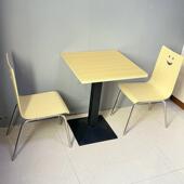 食堂餐员桌540吃椅组合小店快餐桌椅面工馆饭店食堂厂食堂桌椅一