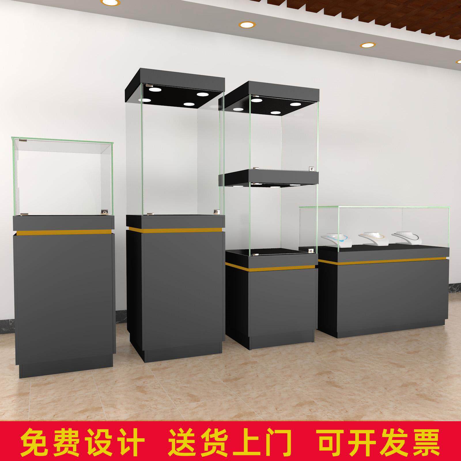 博物馆古董展柜展厅展览展示柜玻璃文物展柜木质商场珠宝柜产品柜