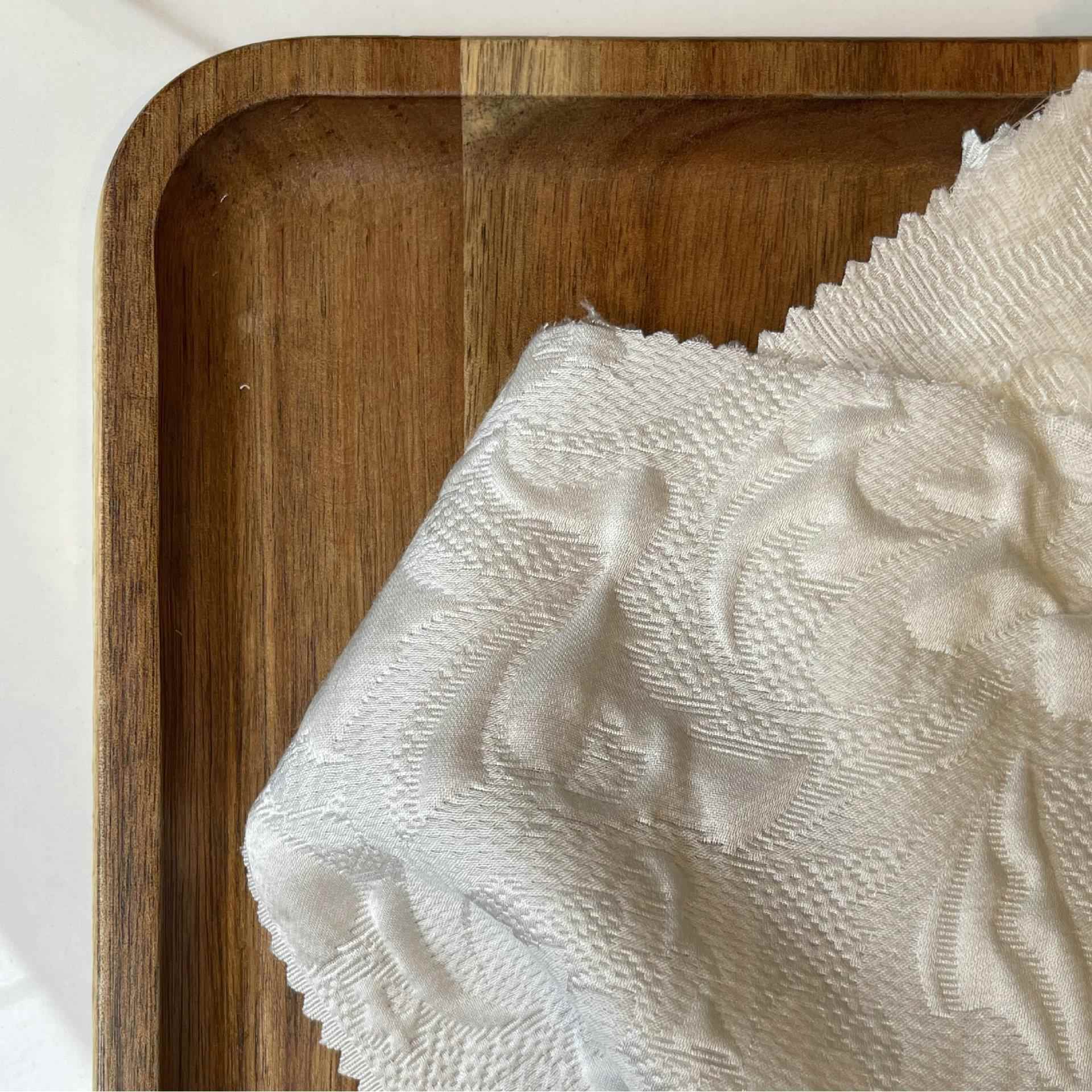 2025新品暗纹提花绸16姆米40门幅真桑蚕提丝丝花面1料春S0351夏布