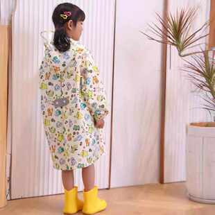 防雨服 儿童雨衣小学生防暴雨雨披男童女童女孩书包位小童2023新款
