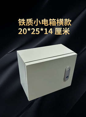 横款 20*25*14 厘米明装家用小电箱铁质配电箱小号配电箱防尘水