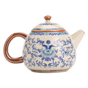汝窑青花三才盖碗茶杯单个高档带盖家用中国风功夫泡茶碗茶具套装