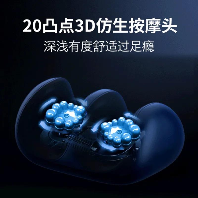 自动腿部小腿按摩揉捏滚轮加热按摩仪疗足部按摩神器足部足底脚底