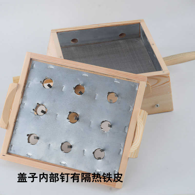 艾灸艾艾灸柱器九孔艾腹部悬灸器器具艾灸木制送温灸盒用条盒腰部