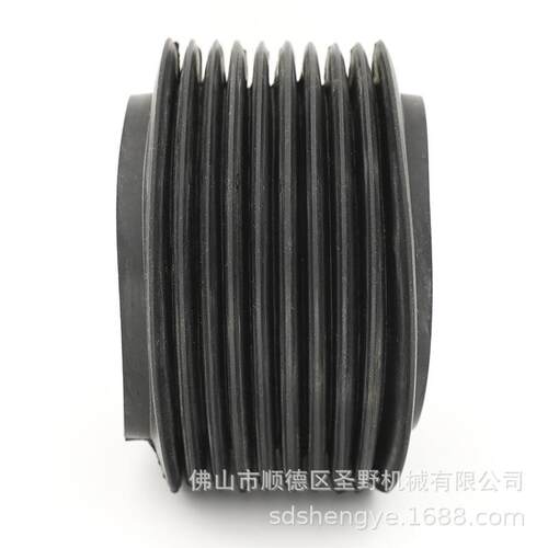 亿海双边机防尘套亿海磨边机灯笼形防尘罩10层口径90mm伸缩橡胶套