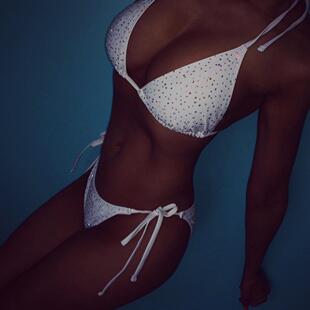 Diamond Swimsuit with Split Strap Bikini