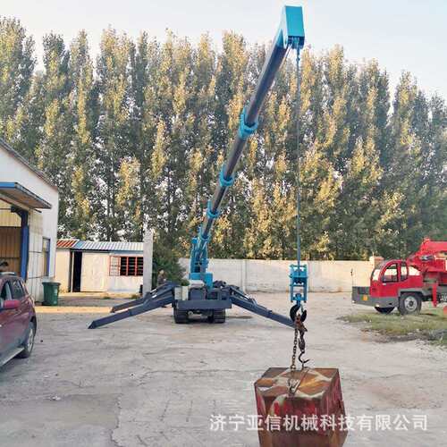 5吨履带蜘蛛起重机 狭小空间吊装作业小型履带吊车 折叠式蜘蛛吊