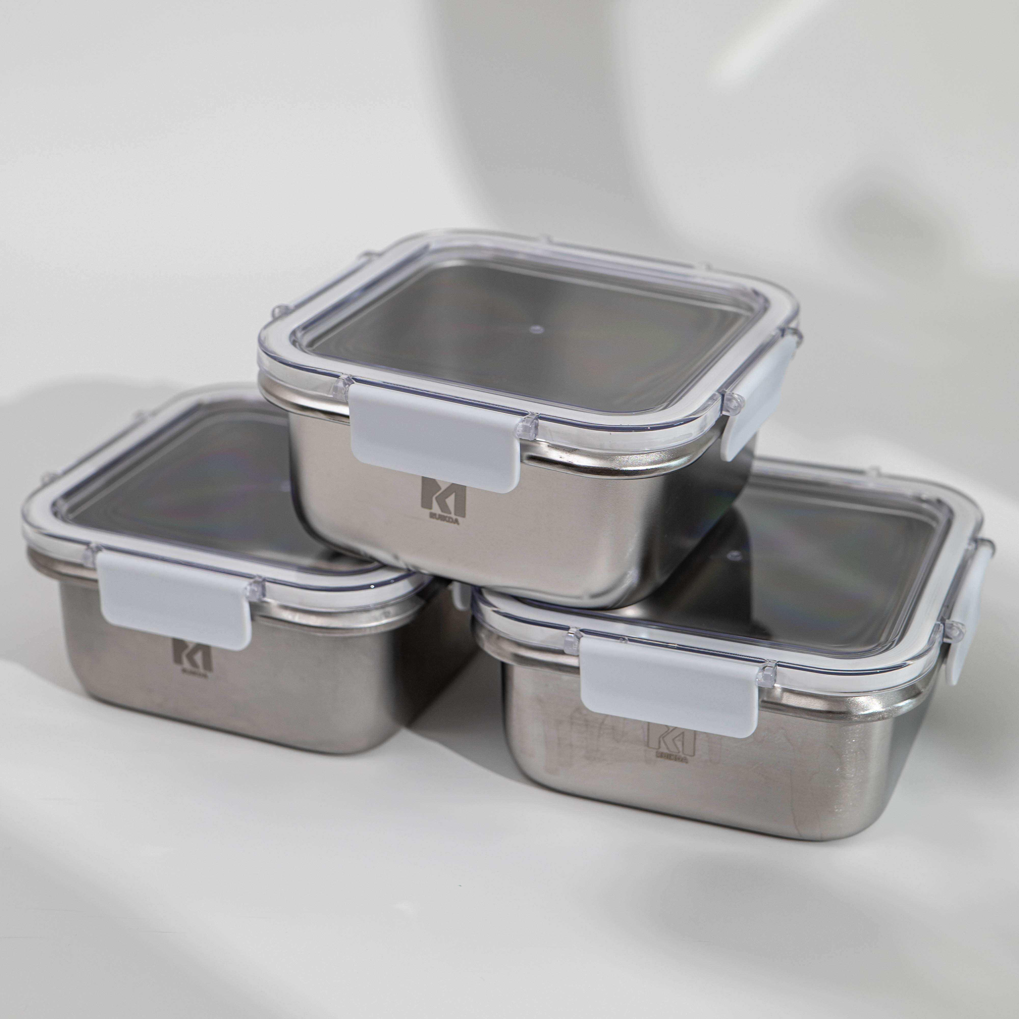 厨厨具假一保赔十纯正34450巧4不锈钢鲜盒饭盒收封纳密盒可烤箱