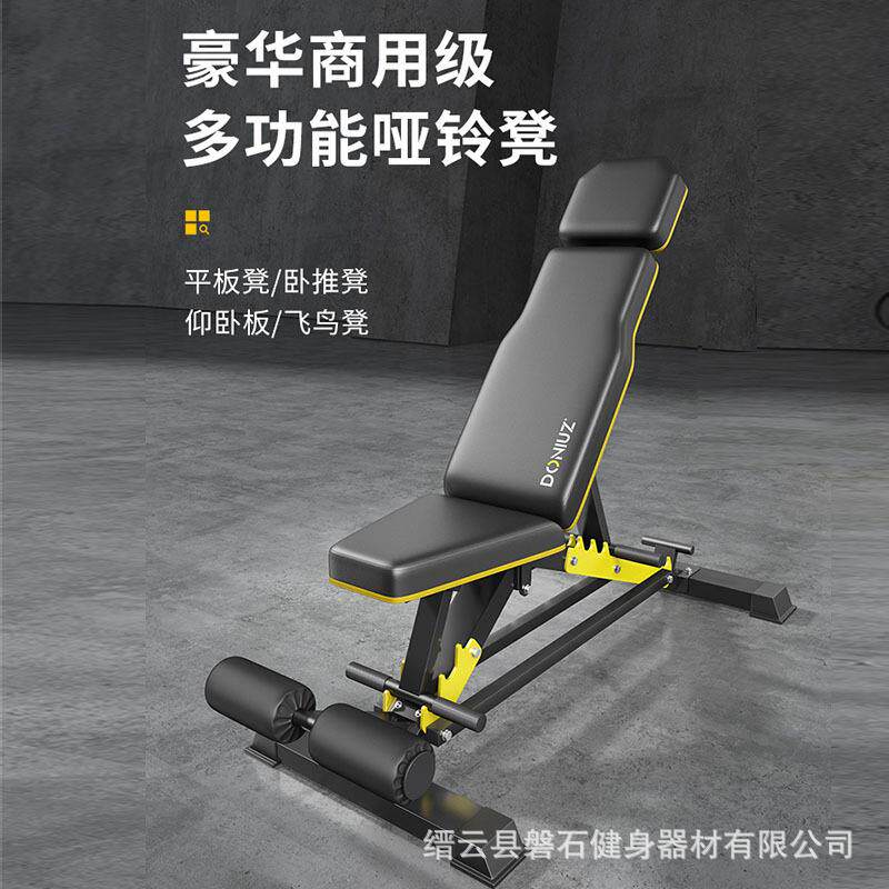 多功能商用哑铃凳卧推凳家用健身椅专业上斜飞鸟凳健身器材