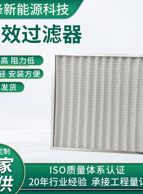 G4铝框初效过滤器防静电棉阻燃可清洗净化空调机组折叠式过滤器