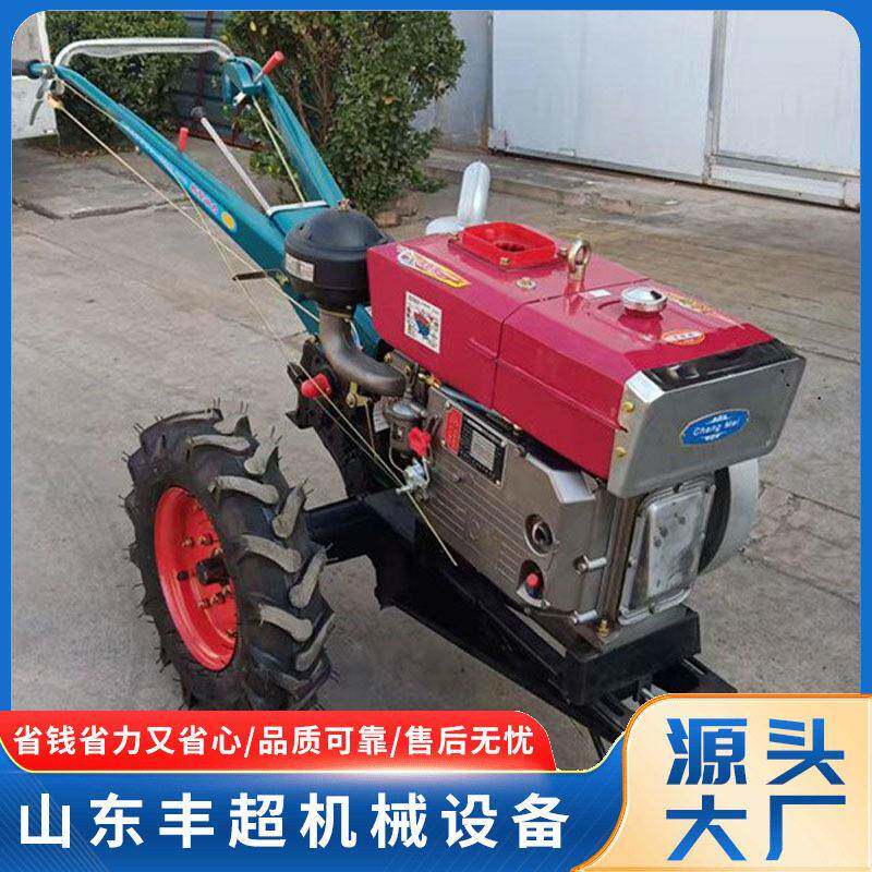 一机多用微耕机旱田旋耕犁地机农具可换两轮农机手扶拖拉机农用车