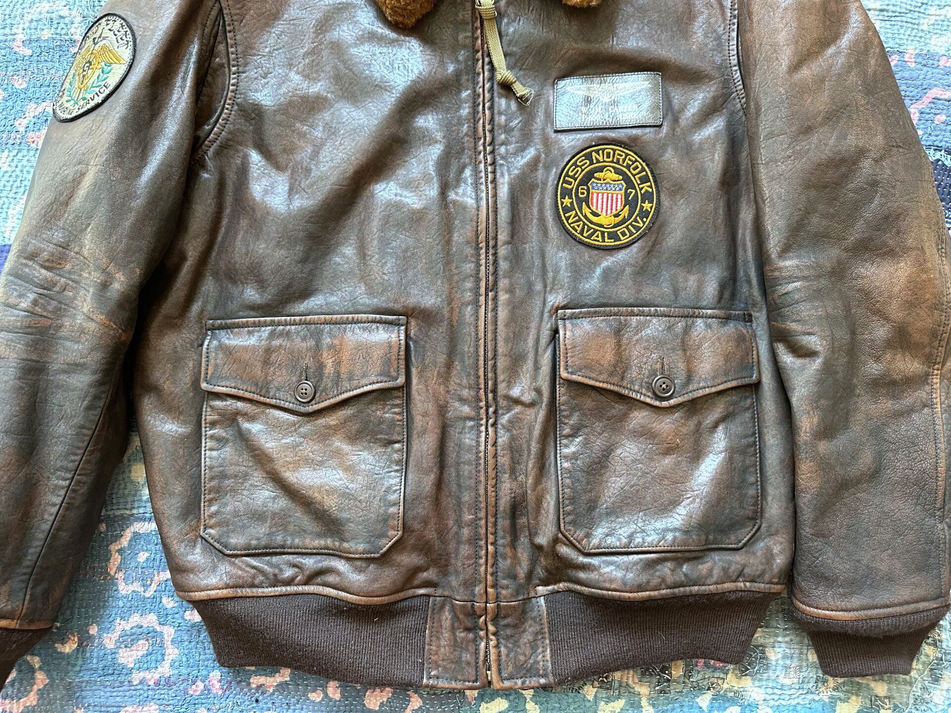 Polo Ralph Lauren RRL G1 Leather Jacket — back